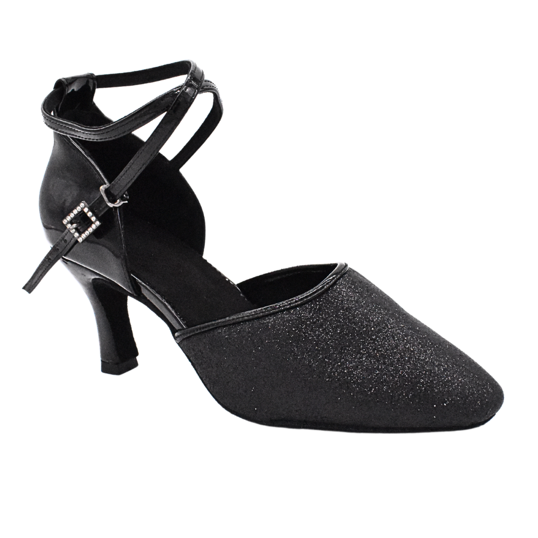 Fabricia | Black Glitterball | Mixed Use | 5.5cm Heel