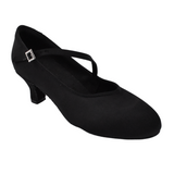 Cecilia | Black Satin | Ballroom Pointed Toe | 5.5cm Heel