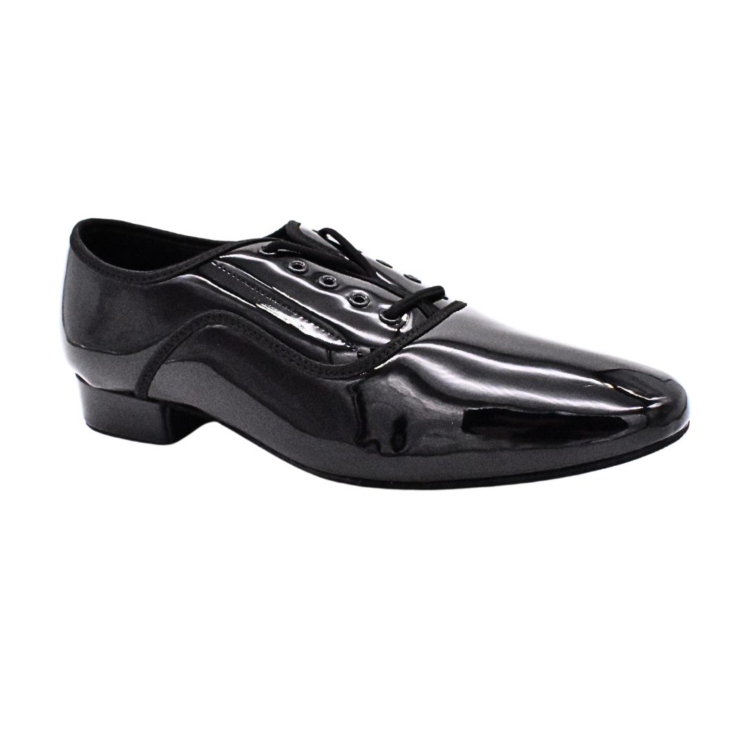 Alexander | Patent Faux Leather | Mens Ballroom Shoes | 1" Heel