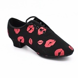 Florentina | Black | Red Lip | Woman's Practice Dance Shoes