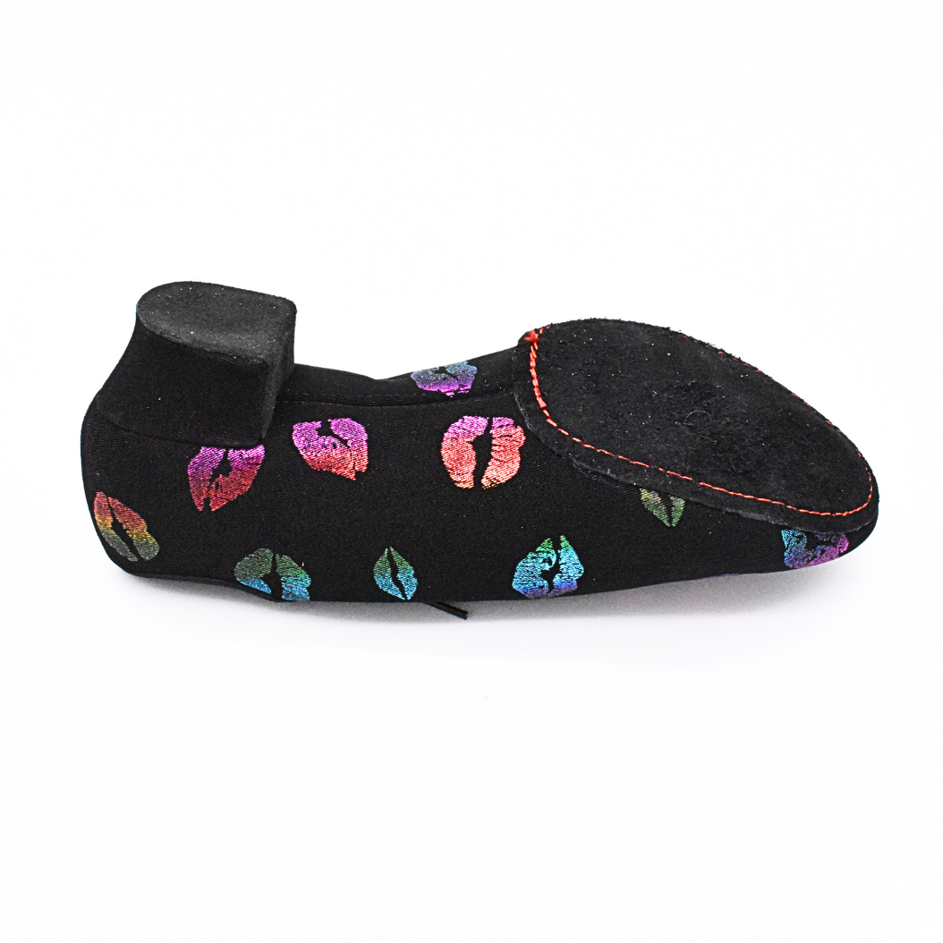 Florentina | Black | Rainbow Lips | Woman's Practice Dance Shoes