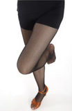 Professional Fishnet Dance Tights  | Reinforced Sole | Black